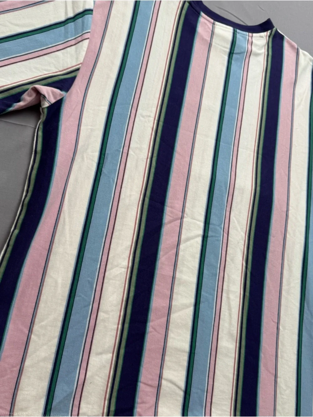 GUESS Originals Multicolor Striped Men's T-Shirt M Short Sleeve Crew Neck - Picture 6 of 7